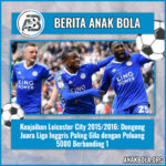Keajaiban Leicester City 2015/2016: Dongeng Juara Liga Inggris Paling Gila dengan Peluang 5000 Berbanding 1