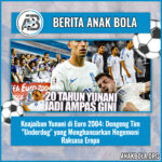 Keajaiban Yunani di Euro 2004: Dongeng Tim “Underdog” yang Menghancurkan Hegemoni Raksasa Eropa